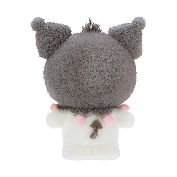 Hello Kitty Kuromi Flocked Keychain Mascot Gris | CL_HK25508