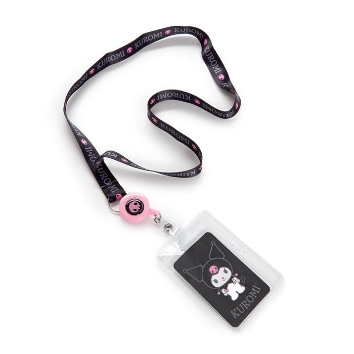 Hello Kitty Kuromi ID Badge Holder (Kuromify Print Series) Negras | CL_HK21573