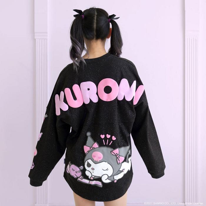 Hello Kitty Kuromi JapanLA Glitter Spirit Jersey Negras | CL_HK85931