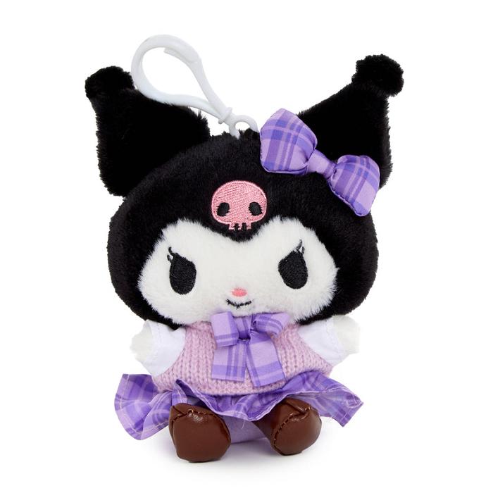 Hello Kitty Kuromi Mascot Clip (Uniform Series) Moradas Negras | CL_HK31525