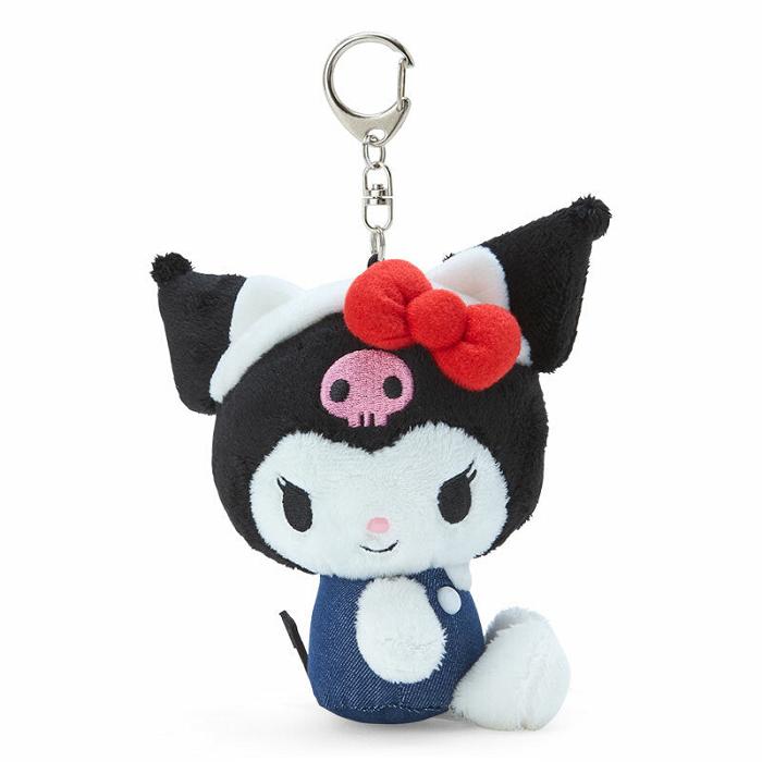 Hello Kitty Kuromi Mascot Keychain Plush (Hello, Everyone! Series) Azules Negras | CL_HK19465