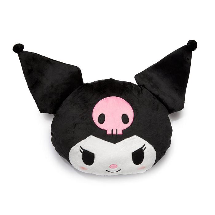 Hello Kitty Kuromi Oversized Face Plush (Just Lounging Series) Negras | CL_HK93612