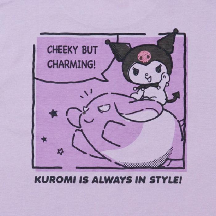 Hello Kitty Kuromi Relaxed Tee Moradas | CL_HK98136