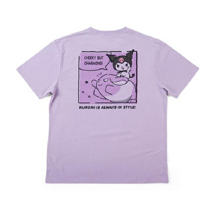 Hello Kitty Kuromi Relaxed Tee Moradas | CL_HK98136