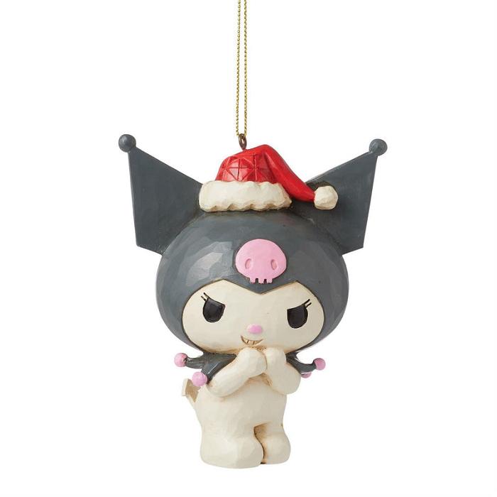 Hello Kitty Kuromi Santa Hat Hanging Ornament (Jim Shore Sanrio Collection) Gris | CL_HK21548