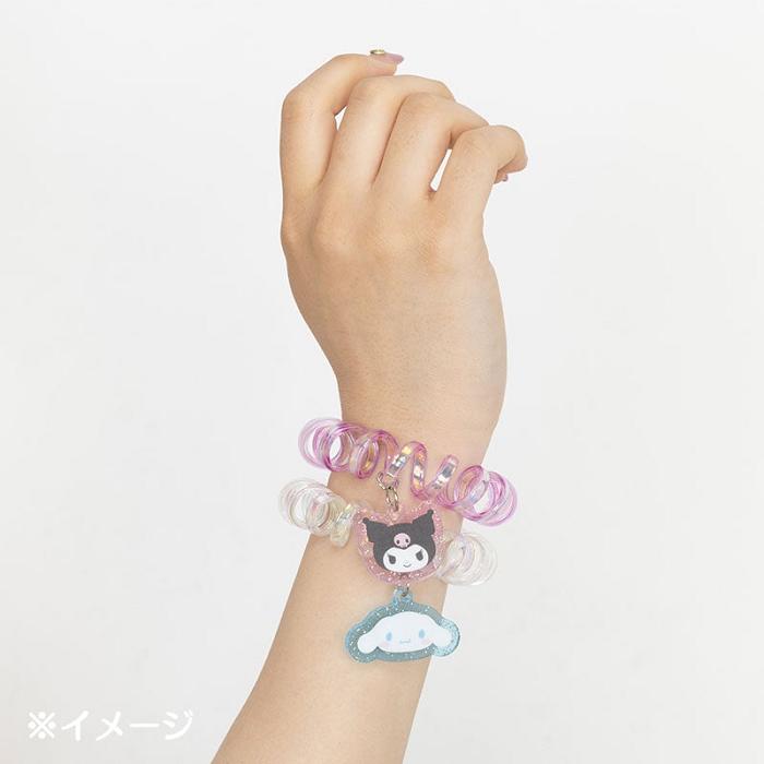 Hello Kitty Kuromi Spiral Hair Ties (Set of 2) Multicolor | CL_HK98866