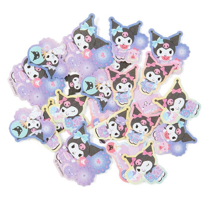 Hello Kitty Kuromi Summer 30-Piece Lantern Mini Sticker Pack Moradas | CL_HK15885