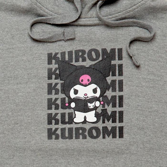 Hello Kitty Kuromi Watashi Wa Unisex Hoodie Gris | CL_HK66219