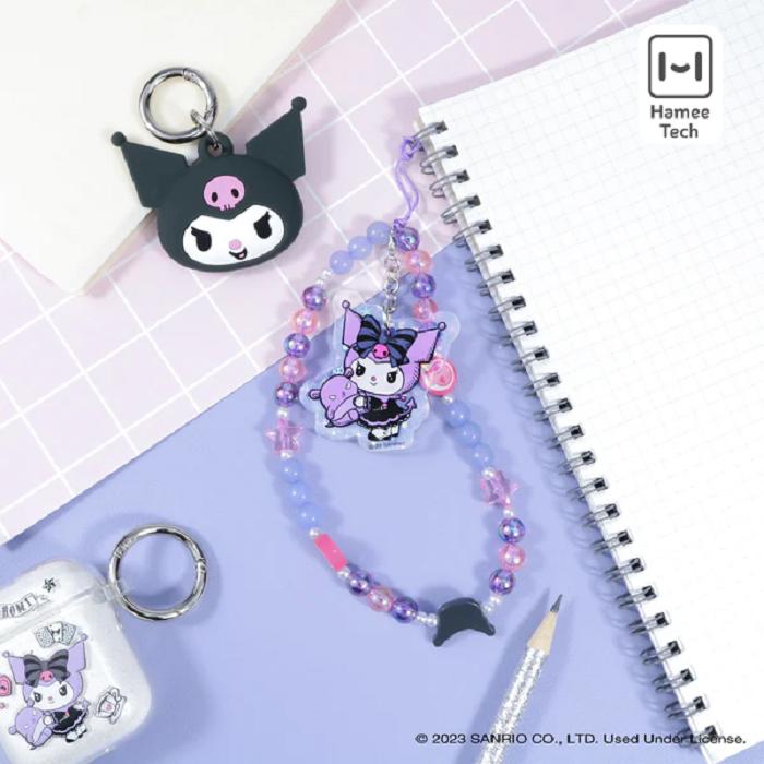 Hello Kitty Kuromi - Lolita Version Beaded Charm Mobile Phone Wrist Strap Moradas | CL_HK12641