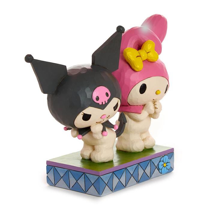 Hello Kitty Kuromi and My Melody Figurine (Jim Shore Sanrio Collection) Negras Rosas | CL_HK70345