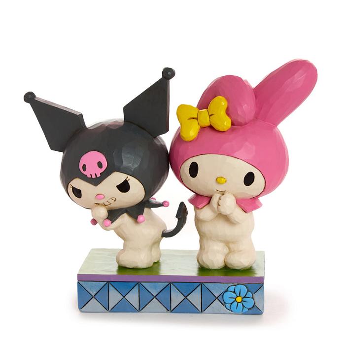 Hello Kitty Kuromi and My Melody Figurine (Jim Shore Sanrio Collection) Negras Rosas | CL_HK70345