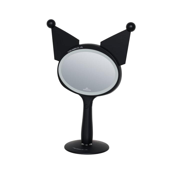 Hello Kitty Kuromi x Impressions Vanity LED Handheld Mirror Negras | CL_HK71265