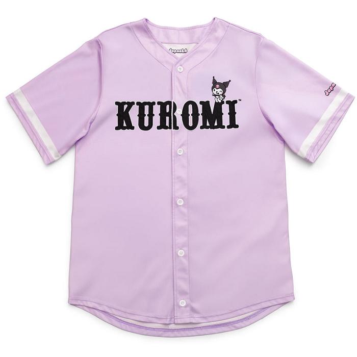 Hello Kitty Kuromi x JapanLA Baseball Jersey Moradas | CL_HK43852