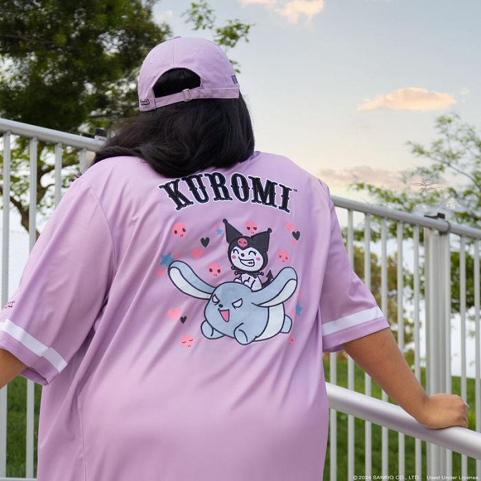 Hello Kitty Kuromi x JapanLA Baseball Jersey Moradas | CL_HK43852