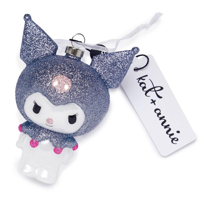 Hello Kitty Kuromi x Kat + Annie Glass Ornament Gris | CL_HK43319