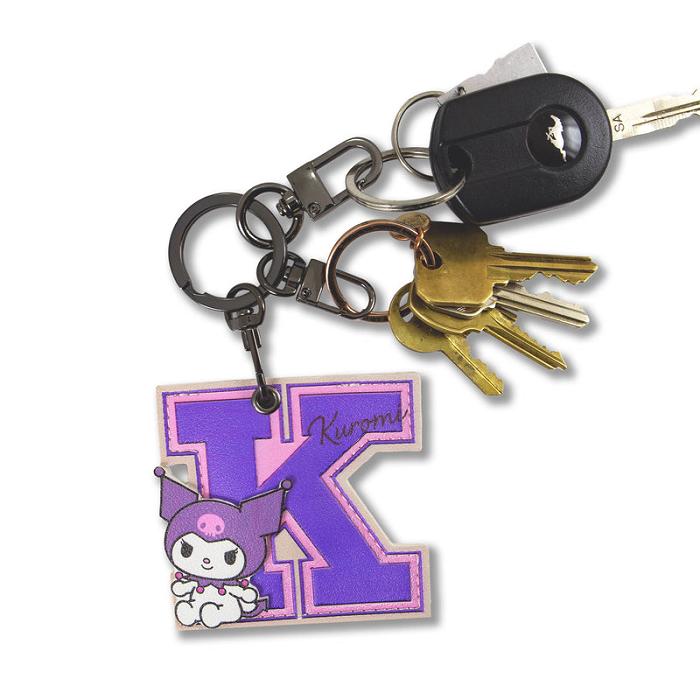 Hello Kitty Kuromi x Sonix College Letters AirTag Keychain Moradas | CL_HK20953