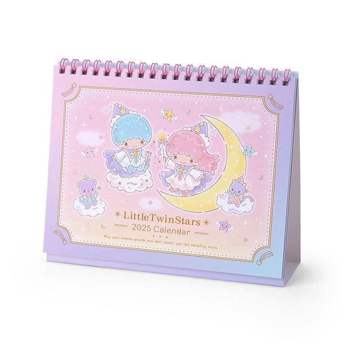 Hello Kitty LittleTwinStars 2025 Desk Calendar Rosas | CL_HK17847