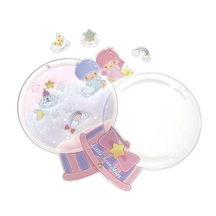 Hello Kitty LittleTwinStars Acrylic Keychain and Stand (Furry Friends Series) Rosas | CL_HK85555