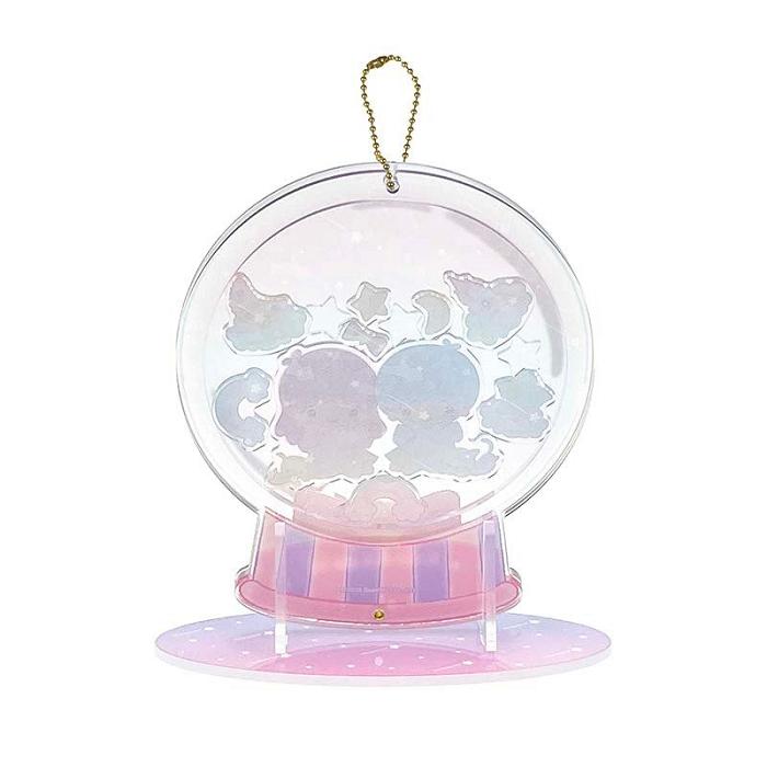 Hello Kitty LittleTwinStars Acrylic Keychain and Stand (Furry Friends Series) Rosas | CL_HK85444