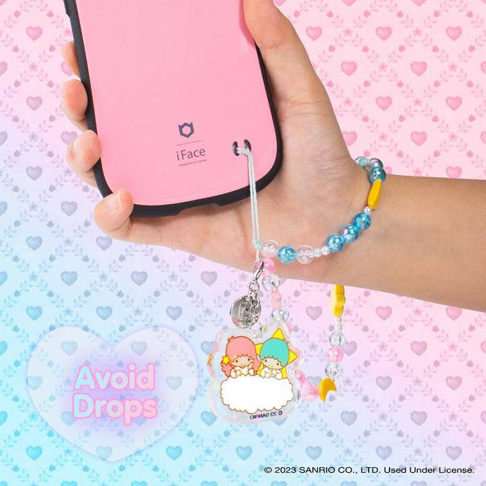 Hello Kitty LittleTwinStars Beaded Charm Mobile Phone Wrist Strap Azules Rosas | CL_HK44611