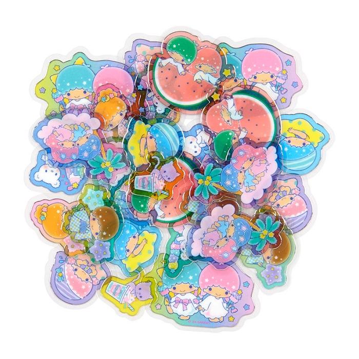 Hello Kitty LittleTwinStars Summer 30-Pc Popsicle Mini Sticker Pack Multicolor | CL_HK21160