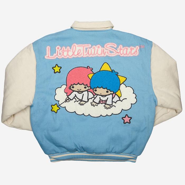 Hello Kitty LittleTwinStars x Dumbgood Varsity Jacket Azules | CL_HK59922