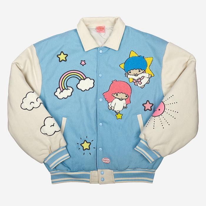 Hello Kitty LittleTwinStars x Dumbgood Varsity Jacket Azules | CL_HK59922