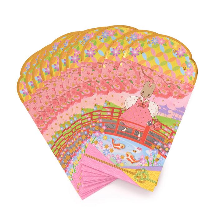 Hello Kitty Marron Cream 10-pc Enclosure Envelopes (Pearlescent) Rosas | CL_HK64116