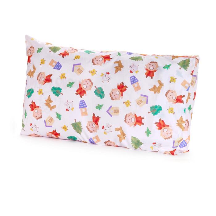 Hello Kitty Minna No Tabo Pillowcase (Orange Plaid Series) Multicolor | CL_HK30768