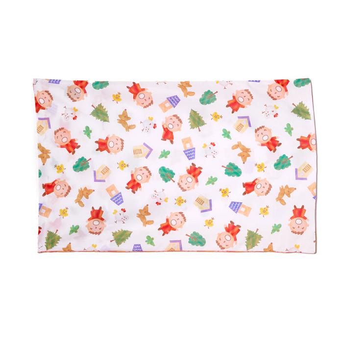 Hello Kitty Minna No Tabo Pillowcase (Orange Plaid Series) Multicolor | CL_HK30768