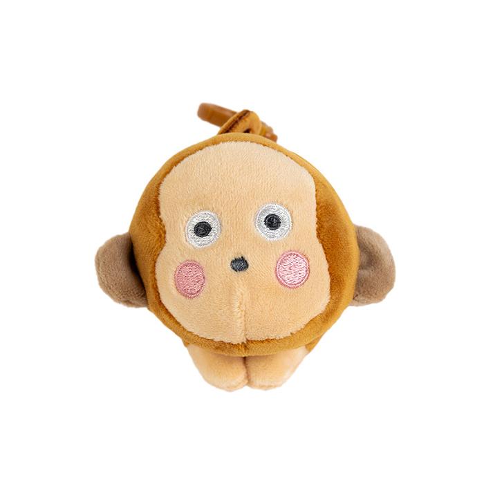 Hello Kitty Monkichi Plush Mascot Clip Marrones | CL_HK25109