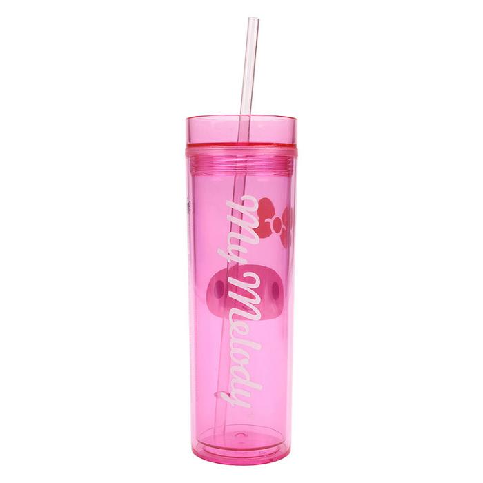 Hello Kitty My Melody 16oz Acrylic Travel Tumbler Rosas | CL_HK55851