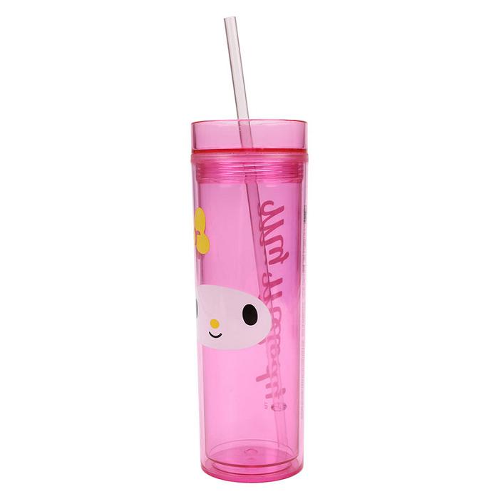 Hello Kitty My Melody 16oz Acrylic Travel Tumbler Rosas | CL_HK55851