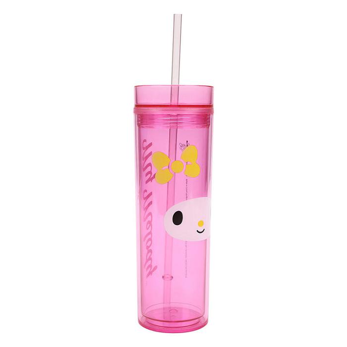 Hello Kitty My Melody 16oz Acrylic Travel Tumbler Rosas | CL_HK55851