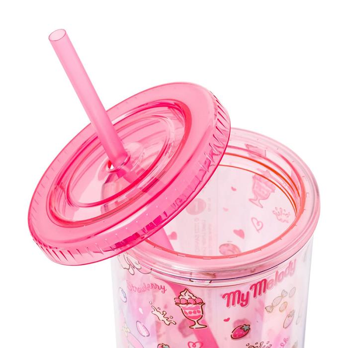 Hello Kitty My Melody 20oz Strawberry Travel Tumbler Rosas | CL_HK25750