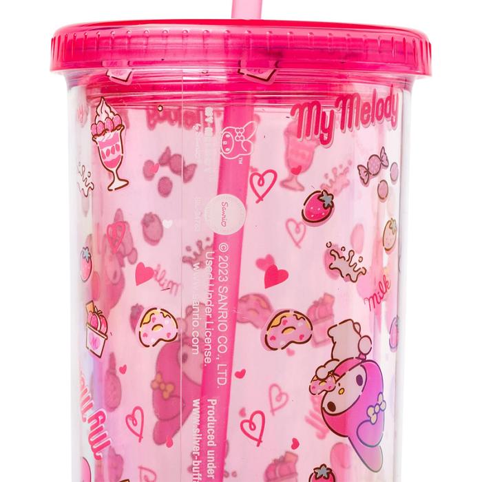 Hello Kitty My Melody 20oz Strawberry Travel Tumbler Rosas | CL_HK25750