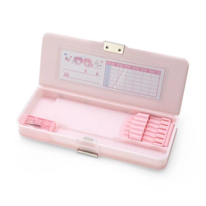 Hello Kitty My Melody 2-Way Pencil Case Rosas | CL_HK14272