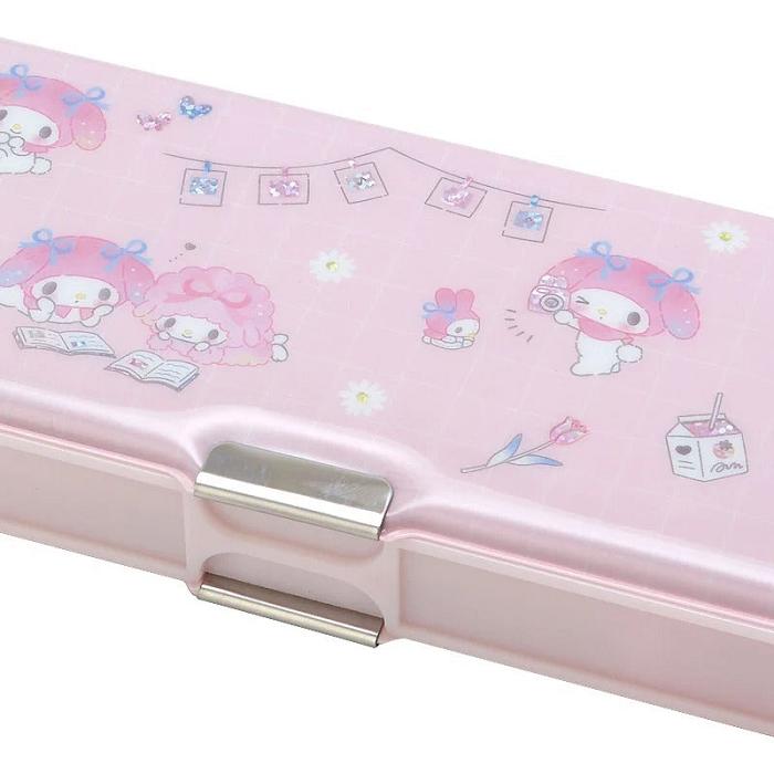 Hello Kitty My Melody 2-Way Pencil Case Rosas | CL_HK14272