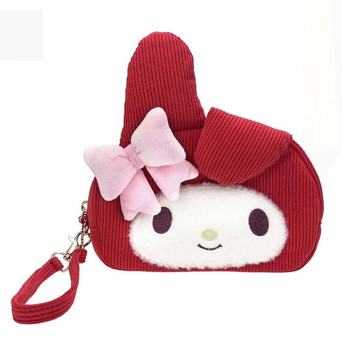 Hello Kitty My Melody 2-Way Wristlet (Classic Corduroy Series) Rojas | CL_HK97520