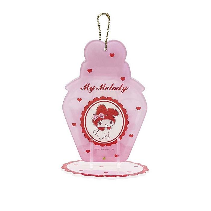 Hello Kitty My Melody Acrylic Keychain and Stand (Classic Corduroy Series) Rosas | CL_HK33996