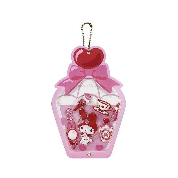 Hello Kitty My Melody Acrylic Keychain and Stand (Classic Corduroy Series) Rosas | CL_HK33996