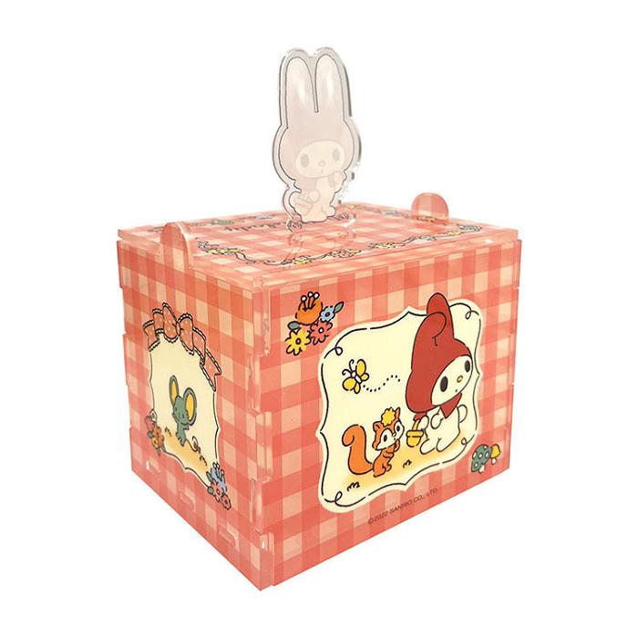 Hello Kitty My Melody Acrylic Storage Case (Red Classic Gingham Series) Naranjas | CL_HK39097