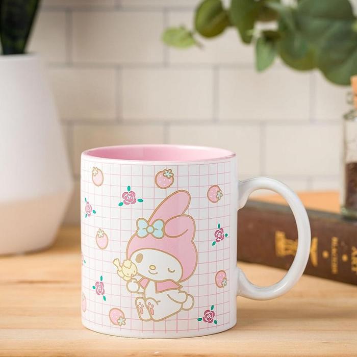 Hello Kitty My Melody All-Over Print Ceramic Mug (Sweet Things) Rosas | CL_HK87708