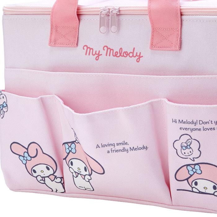 Hello Kitty My Melody Canvas Covered Storage Box Rosas | CL_HK27403