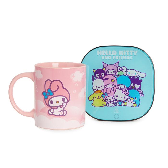 Hello Kitty My Melody Coffee Mug Warmer Set Rosas | CL_HK24078