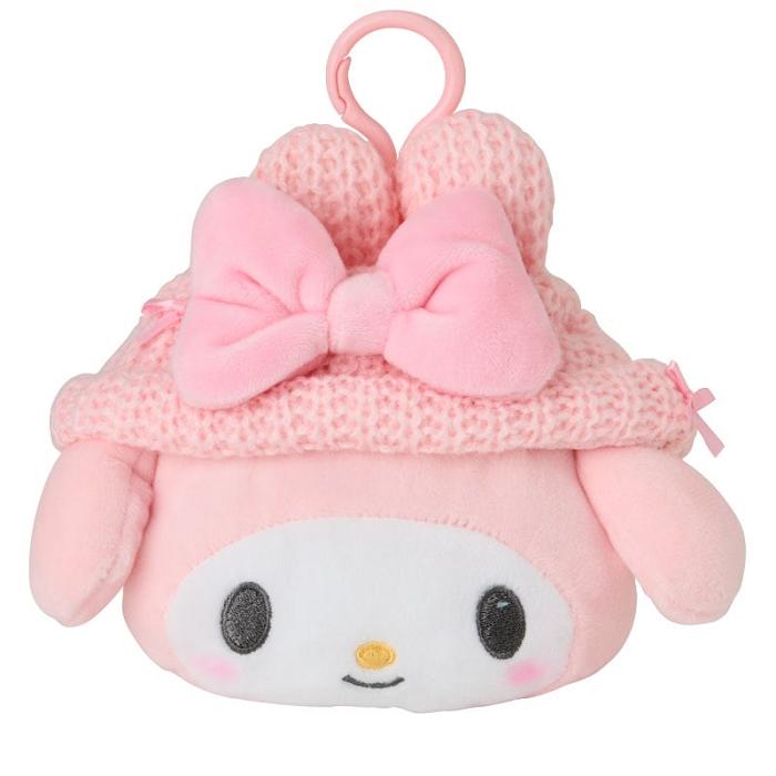 Hello Kitty My Melody Cozy Cap Mascot Clip Pouch Rosas | CL_HK93627