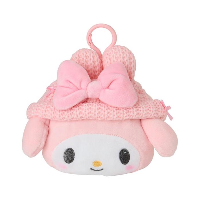 Hello Kitty My Melody Cozy Cap Mascot Clip Pouch Rosas | CL_HK93627