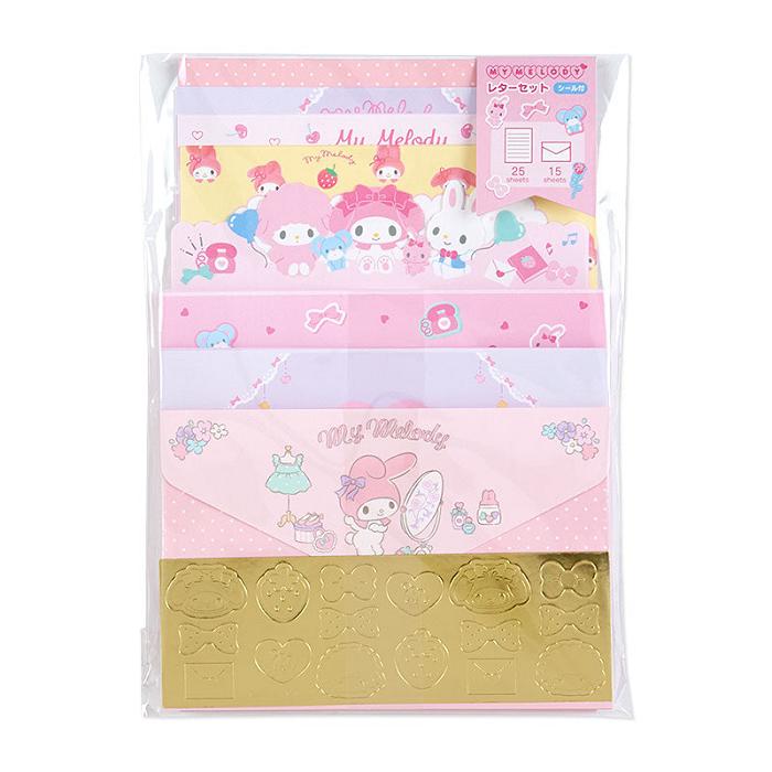 Hello Kitty My Melody Deluxe Letter Set Rosas | CL_HK51789