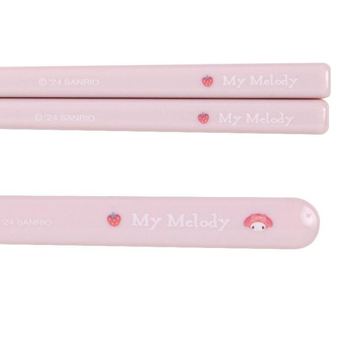 Hello Kitty My Melody Everyday Chopsticks & Spoon Set Rosas | CL_HK71218