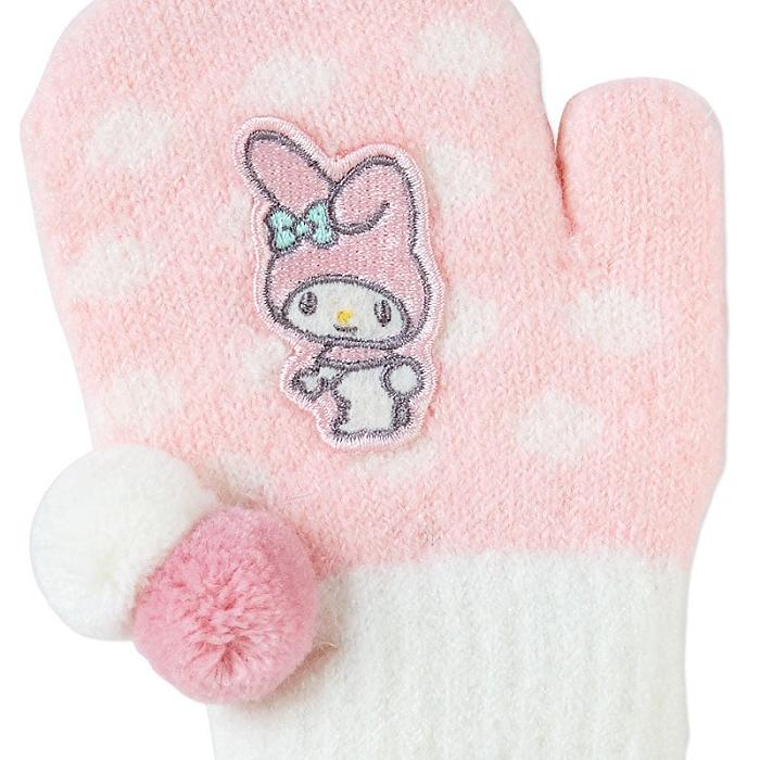 Hello Kitty My Melody Kids Cozy Mittens Rosas Blancas | CL_HK69604